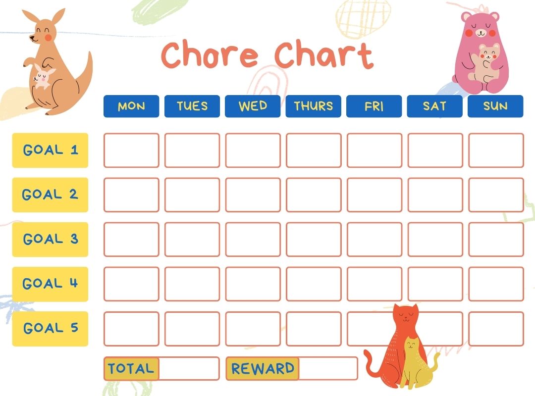 5 Creative Chore Chart Template Ideas | Kids Chore Charts