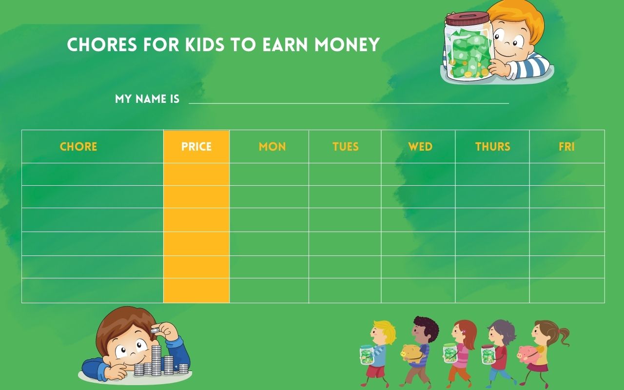 Chores for kids to earn money